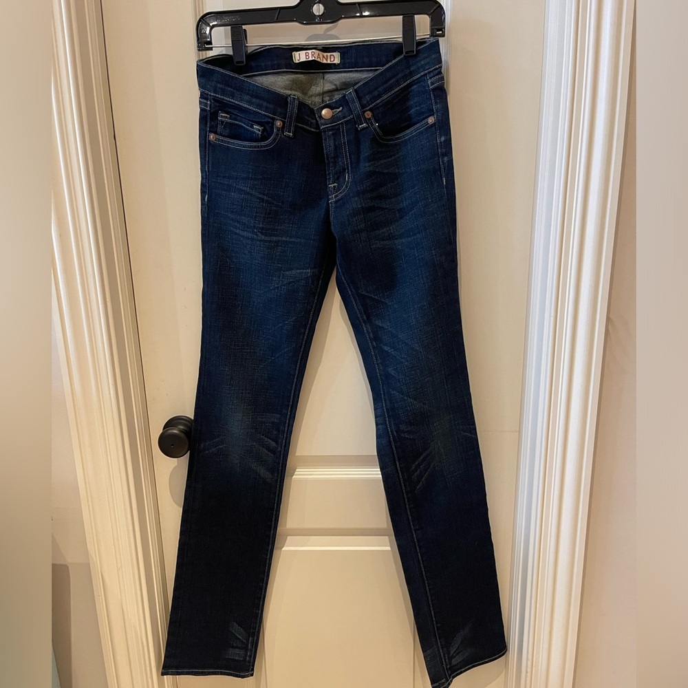 J Brand Dark Denim Cigarette Jeans - size 27